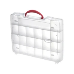 Panaro Attachable Polypropylene Tackle Box With Handle, 21 Compartments