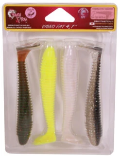 Crazy Fish Vibro Fat ''M79'' 12cm (4 Stuks)