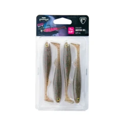 Fox Rage Slick Shad Motor Oil Ultra UV Packs 11cm 4pcs