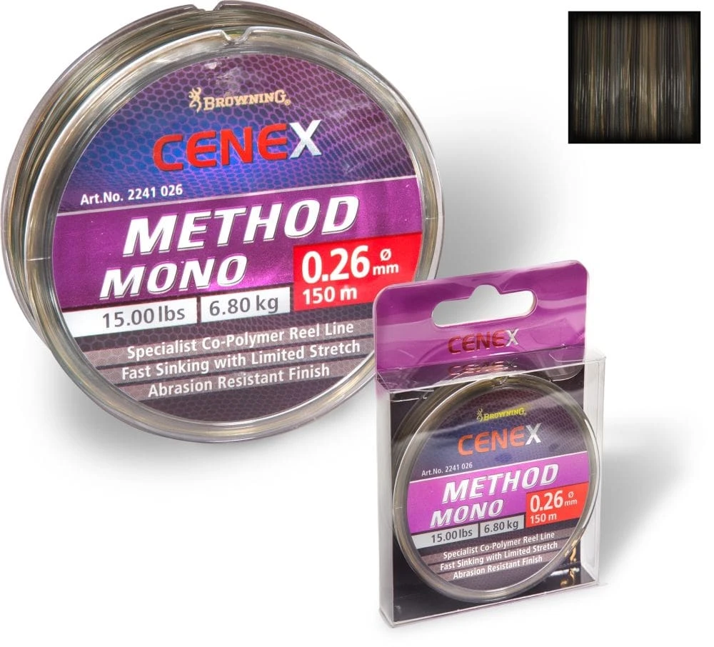 Browning Cenex Method Mono Camo Nylon 150m 0,26mm 2 Browning Cenex Method Mono Camo Nylon 150m 0,26mm - Afbeelding 2