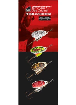 Effzett Assortment 4Pcs Spinner #3 12gr Sinking Zander -TackleXpert Winkel b7346882d03ad0dc