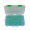 Lure Lock Medium Box Clear/Green 11” X 7 1/4” X 1 3/4” 3sec TakLogic Ocean Blue
