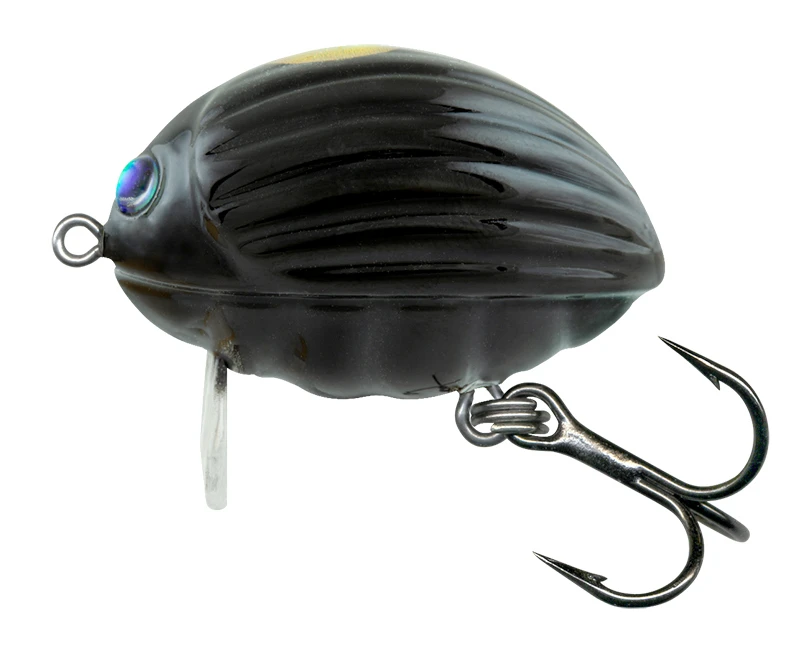 Salmo Lil' Bug 2cm Floating Black Bug 1 Salmo Lil' Bug 2cm Floating Black Bug